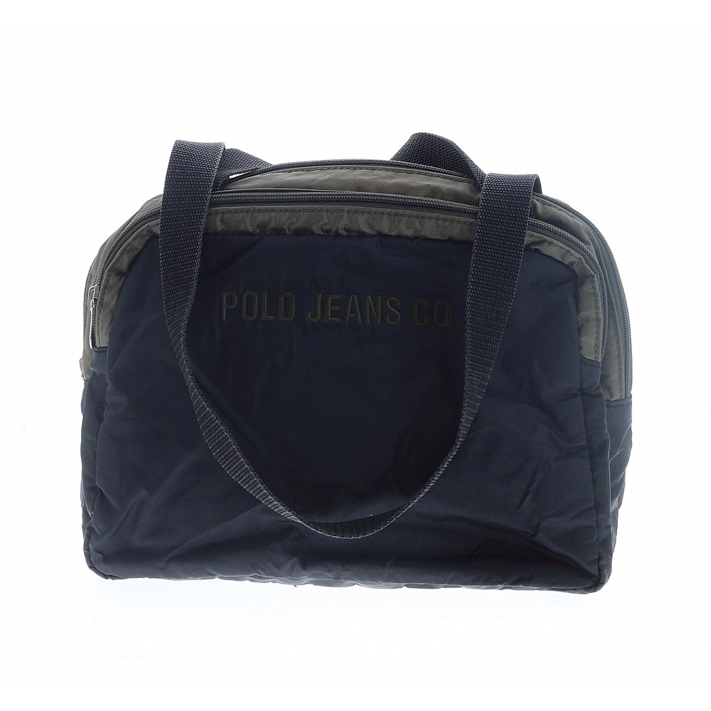 Polo Jeans Co Ralph Lauren Nylon Shoulder Bag Navy Blue Olive Green Y2K Utility